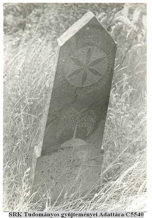 Sírkő a református temetőben 1961-ben